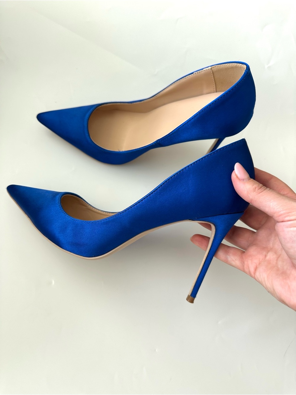Satin high-heelend women shoes size 10